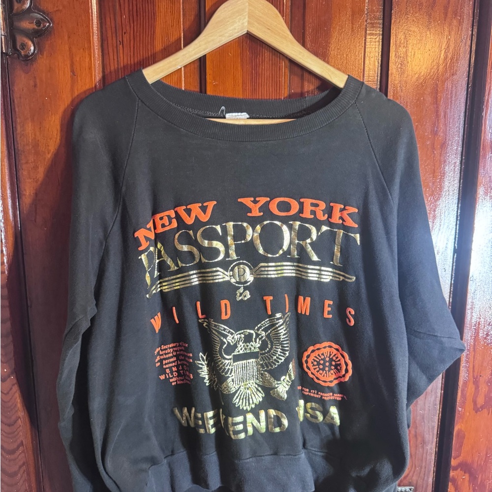 New York Passport Graphic Sweatshirt